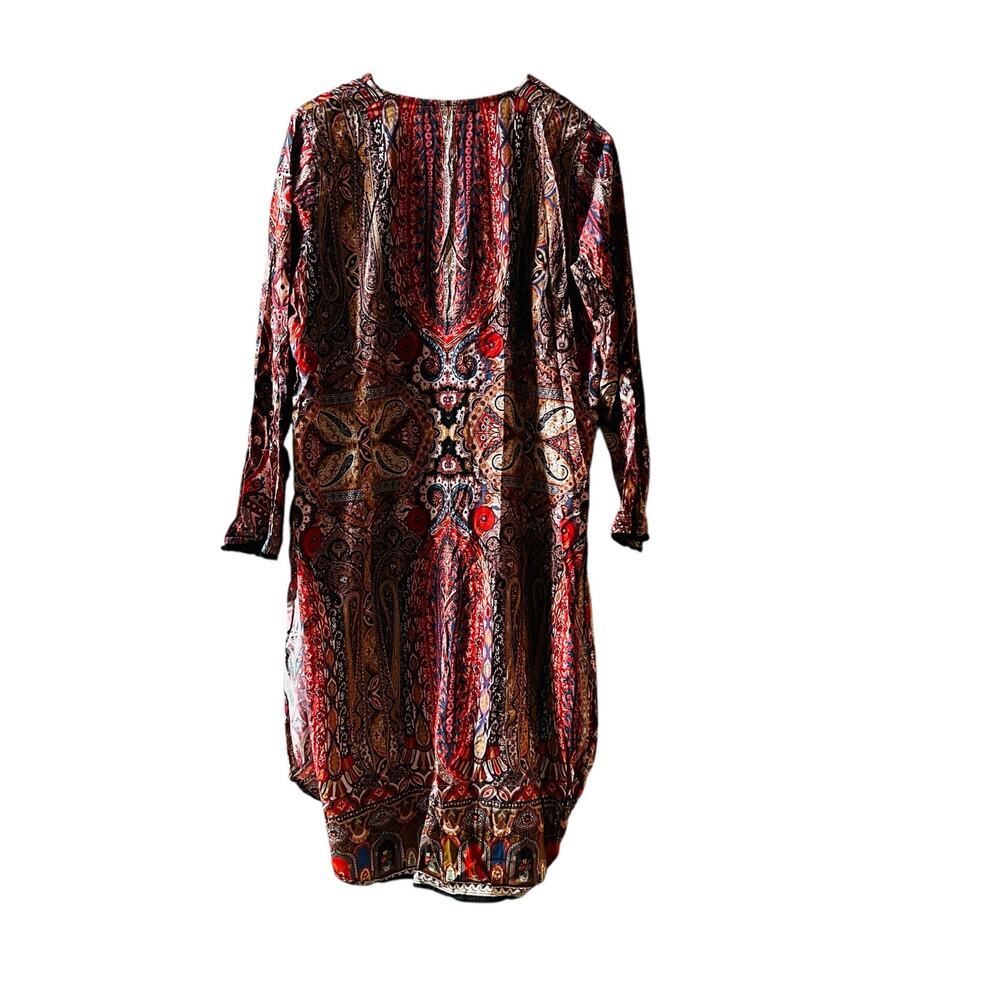 Khaadi Pausley Print Three Quarter Sleeve Tunic Top Size XL - Picture 2 of 6